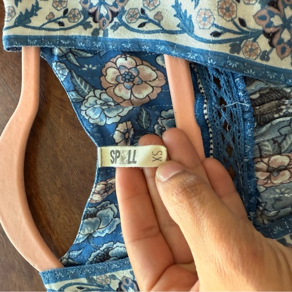 Zahara Spell Blue and Pink Floral Top - Picture 3 of 7